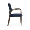 Lesro Newport Guest Chair Metal Frame, Bronze, RF Blueberry Back, MD Ink Seat NP1101 - alternate 3